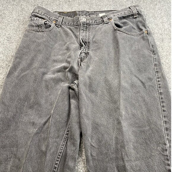 Vintage Levis 560 Jeans Mens 34x32 Faded Black Loose Fit Tapered Leg Skater Y2K - Picture 2 of 15